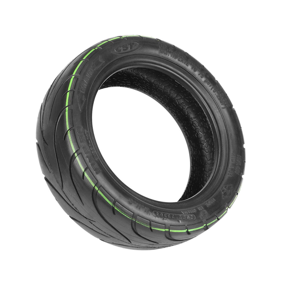Underside angled view of the 10x2.50 CST Tubeless Electric scooter tyre.
