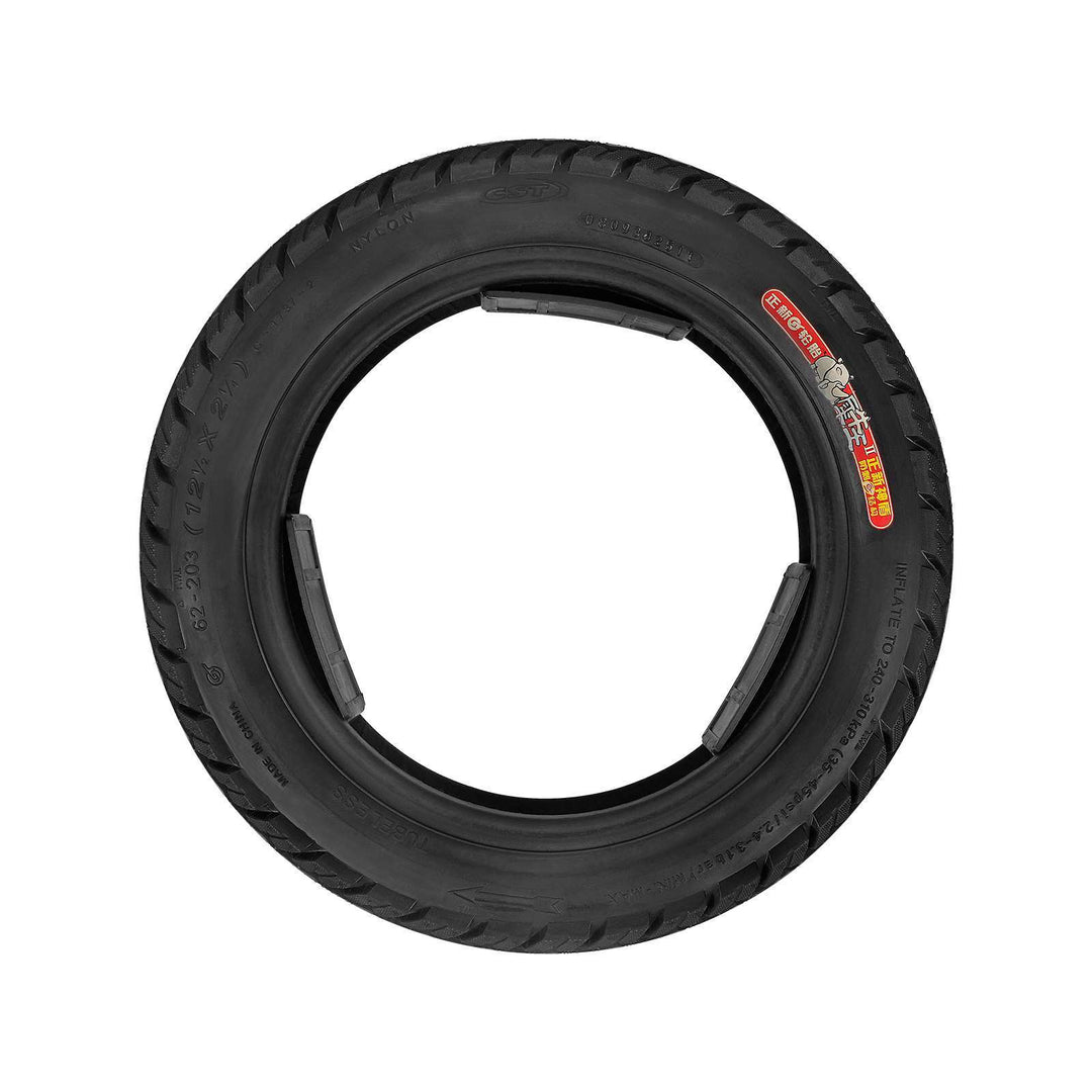 Side profile of CST 12.5x2.25 (62-203) tubeless tyre compatible with inner tubes.