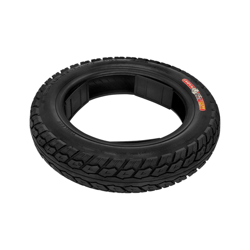 Top view of CST 12.5x2.25 (62-203) pneumatic electric scooter tyre with durable rubber construction
