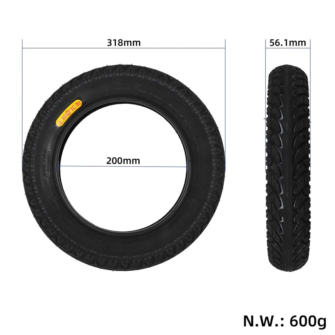 CST Rhino King 12x2.125 tyre showing dimensions and sizing.