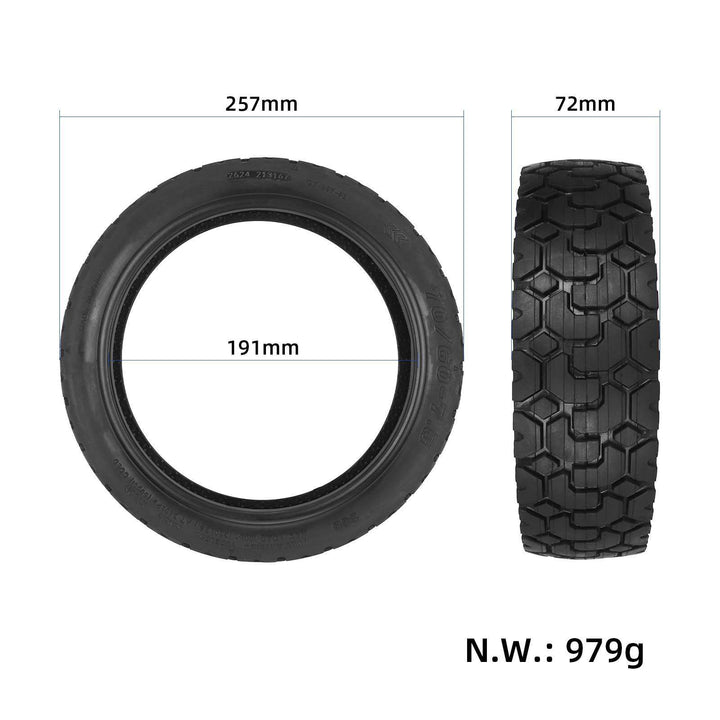 70/60-7.5 tyre dimensions electric scooter tyre width diameter EcoMotion Australia
