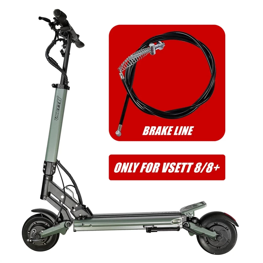 Vsett 8 and Vsett 8 Plus electric scooter compatibility brake cable diagram