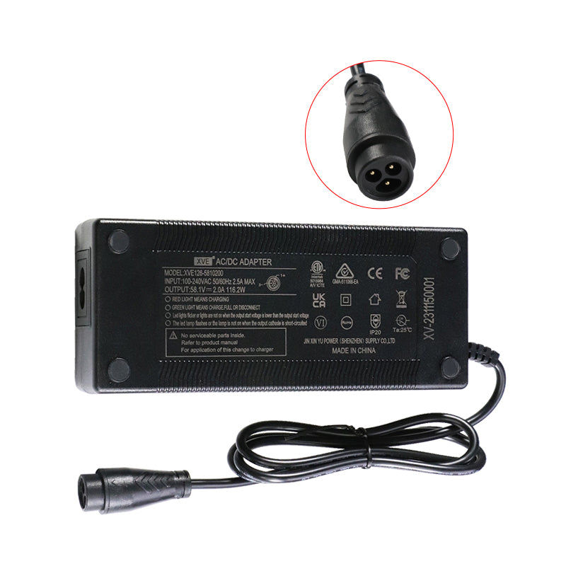 Baming 3 pin charger connector for Dualtron Mini electric scooter charger plug detail EcoMotion Australia