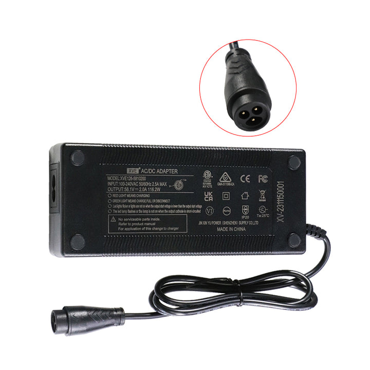 Baming 3 pin charger connector for Dualtron Mini electric scooter charger plug detail EcoMotion Australia