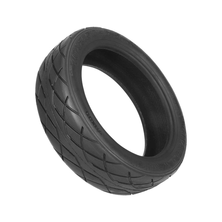 angled view CHAOYANG 10x2.50-6.5 scooter tyre showing tread pattern EcoMotion