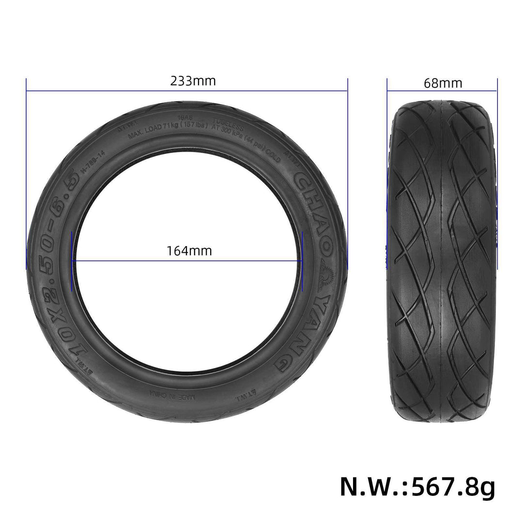 CHAOYANG 10x2.50-6.5 tubeless tyre dimensions electric scooter tyre EcoMotion Melbourne