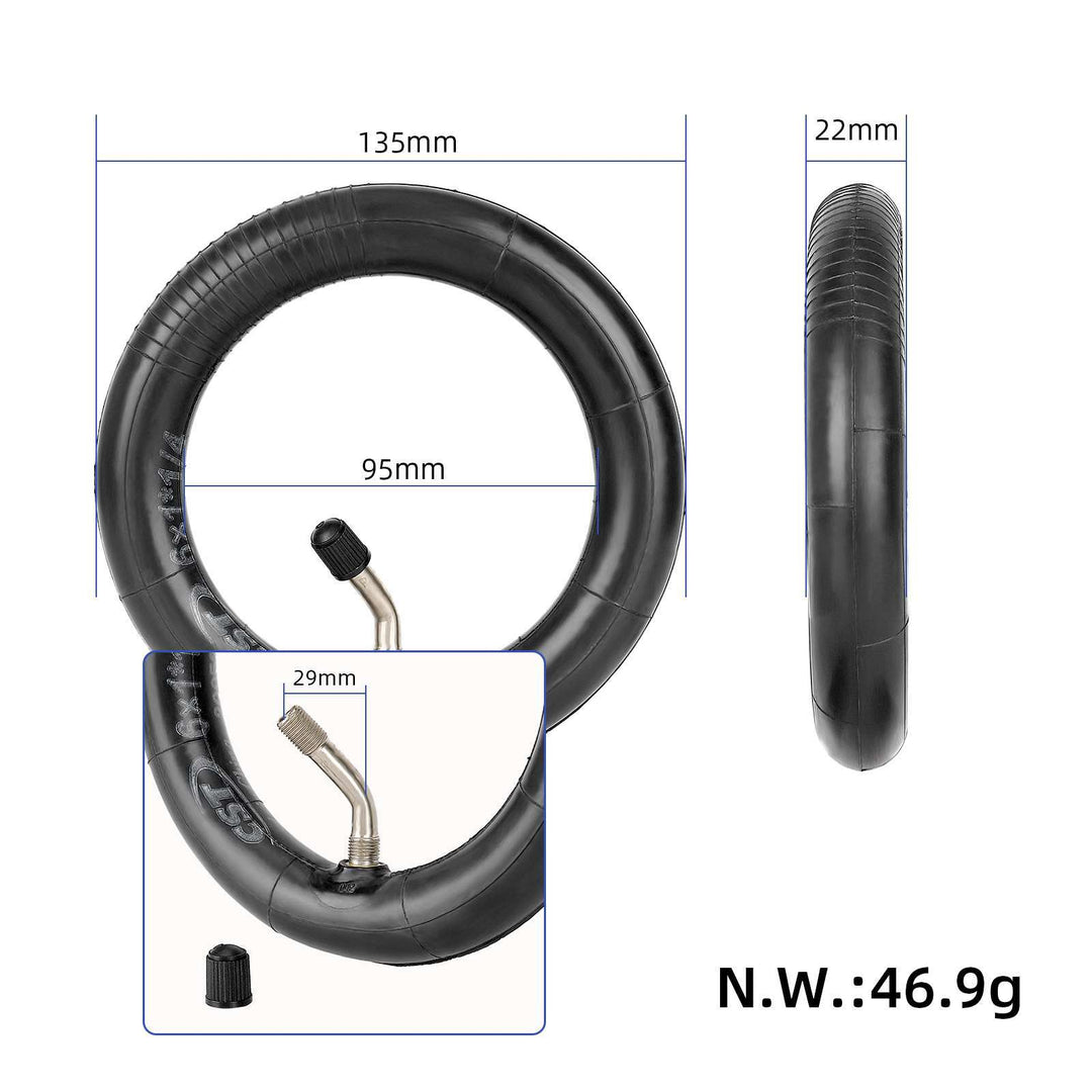 CST 6x1.25 inner tube 45 degree bent valve dimensions electric scooter tube EcoMotion Melbourne