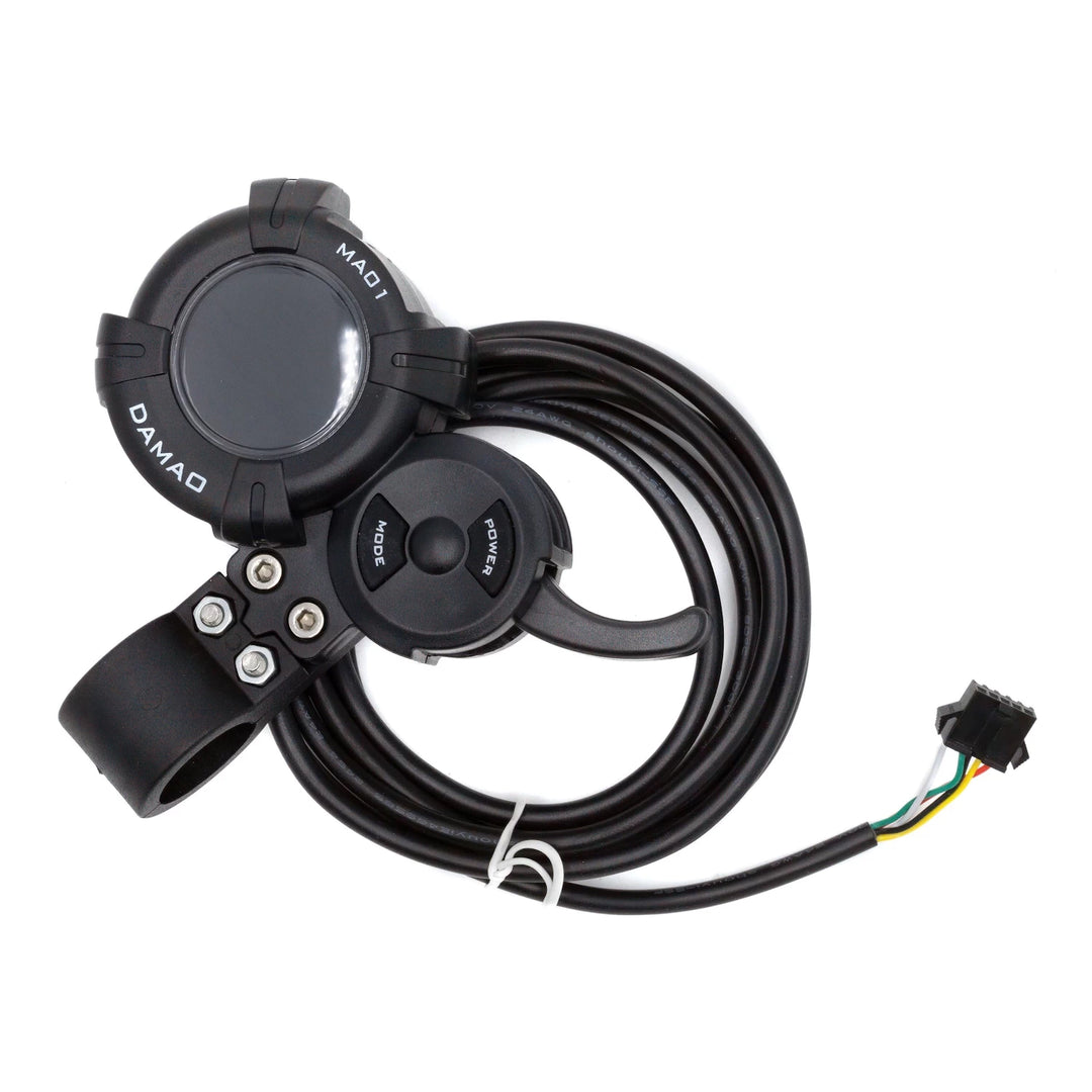 ront view Damao MA01 LCD dashboard and trigger throttle electric scooter control unit
