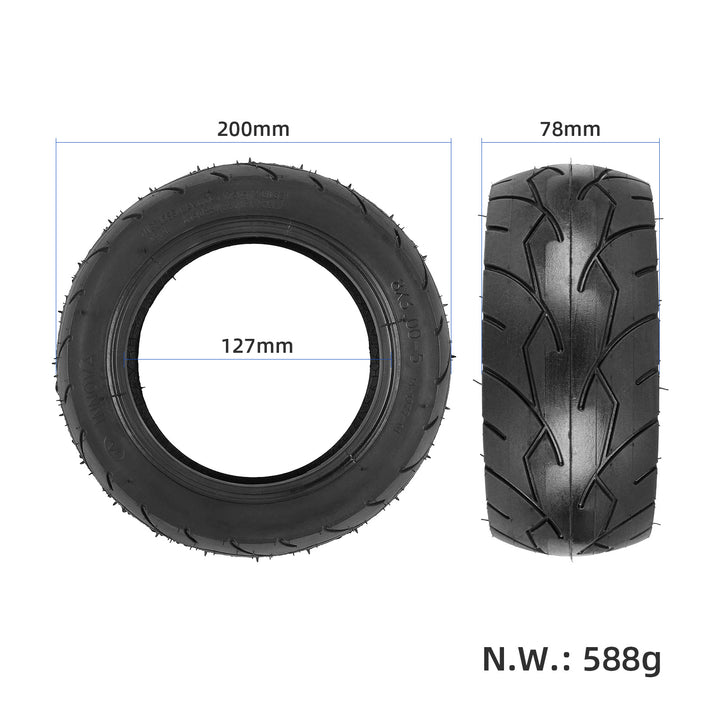 Innova 8x3.00-5 tyre dimensions width diameter specifications scooter tyre EcoMotion Australia