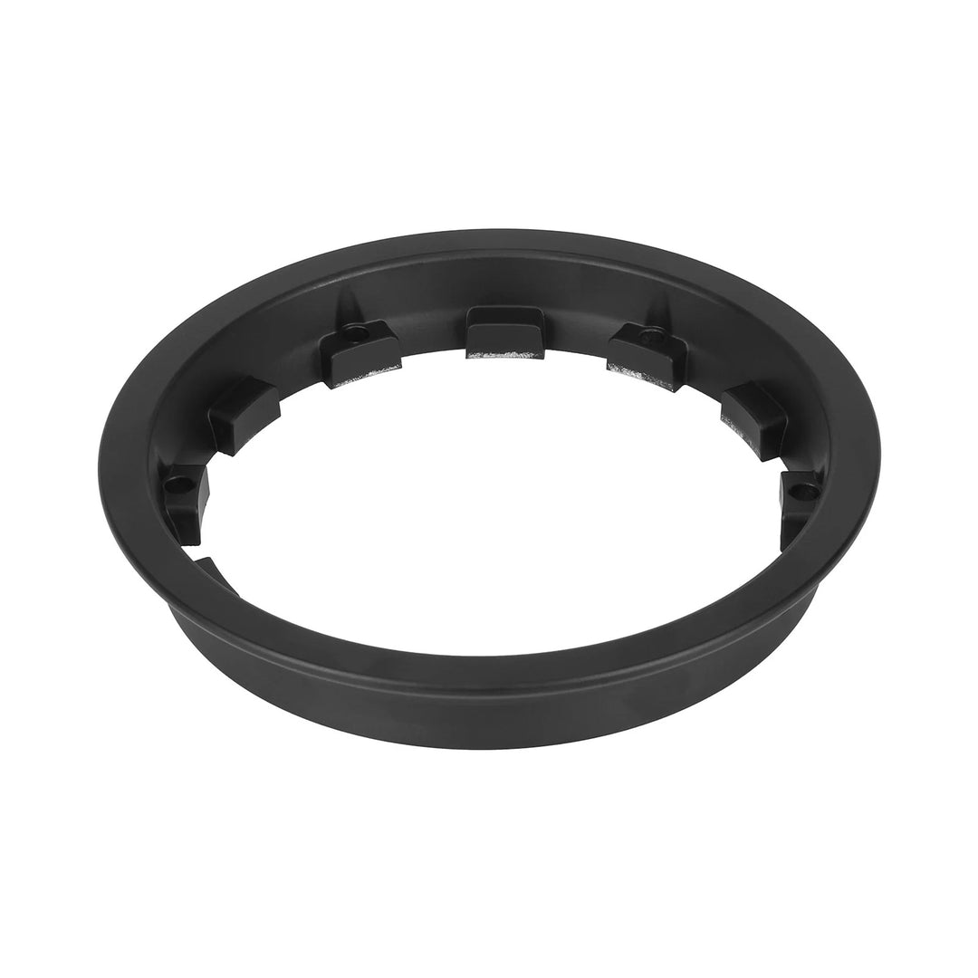 angled view of Kukirin G2 Master motor hub ring alloy rim replacement