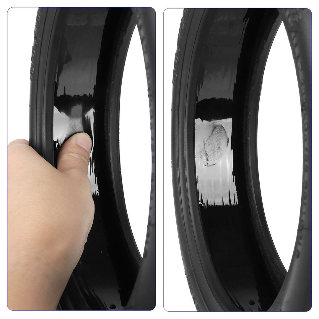 TUOVT 10x3.0 self-healing tyre puncture sealing demonstration electric scooter tyre EcoMotion Melbourne