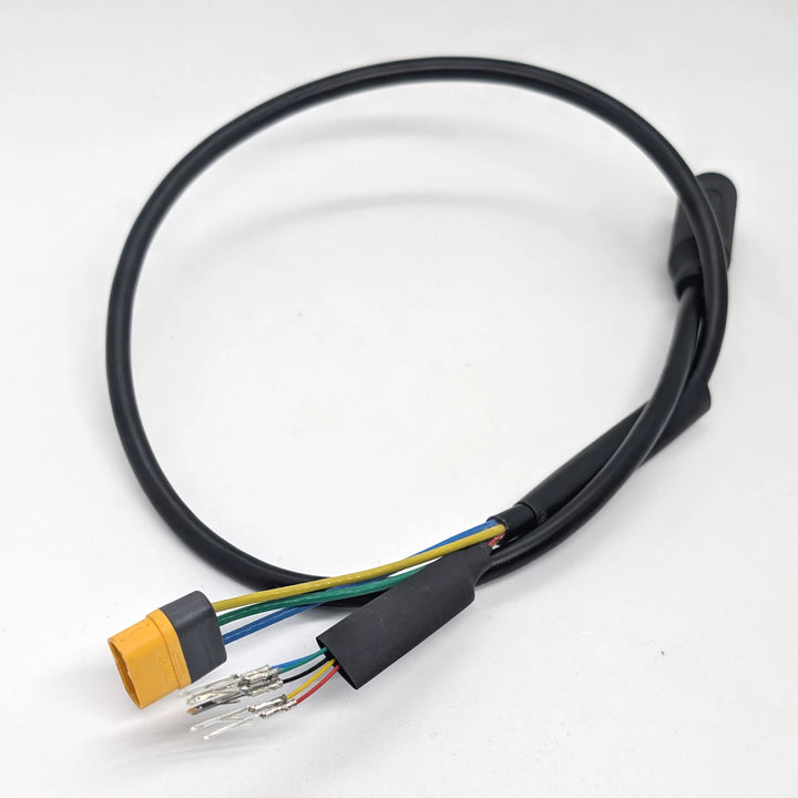 Plug and Play motor connection cable for EMOVE Cruiser 1000W with MR60 3-phase connector and 5 Hall sensor pins.