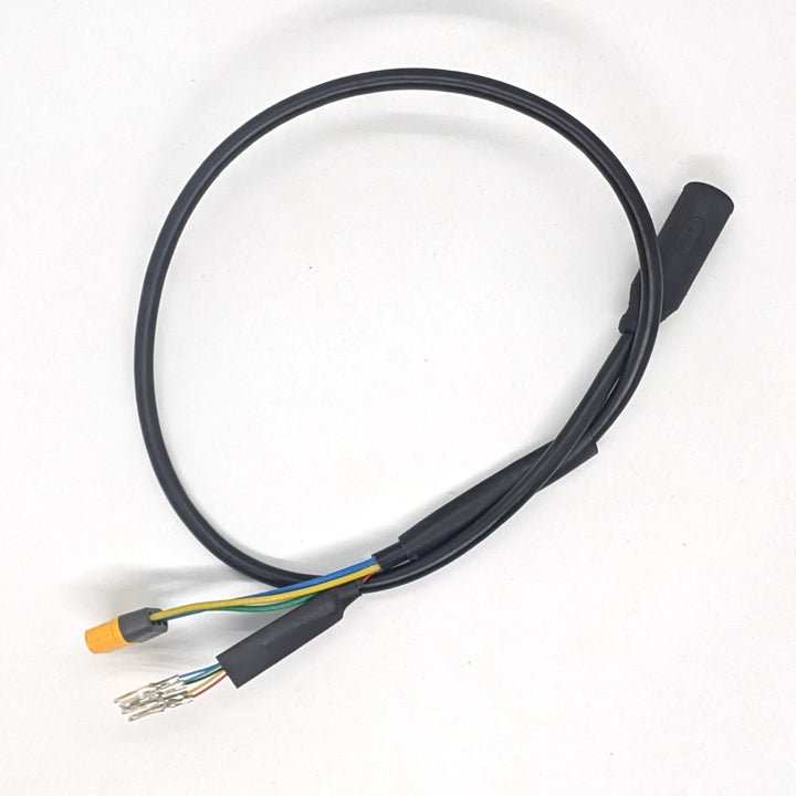 Top view of Plug and Play motor connection cable for EMOVE Cruiser with MR60 connector.
