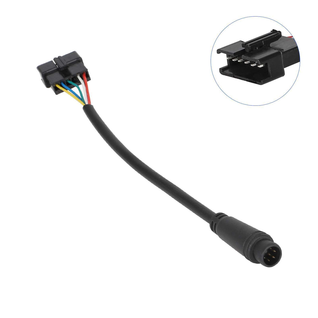 6-pin male waterproof Julet connector on flat head connector cable