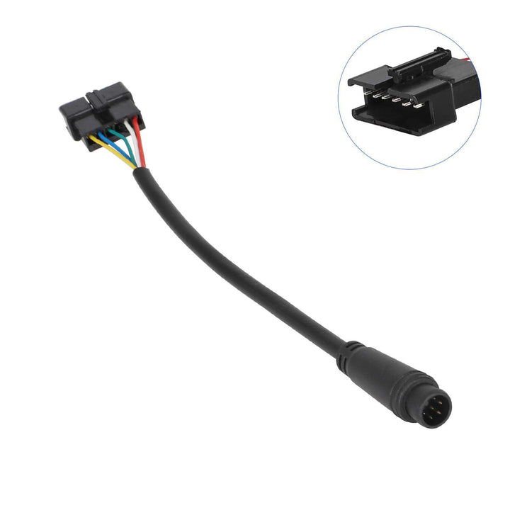 6-pin male waterproof Julet connector on flat head connector cable