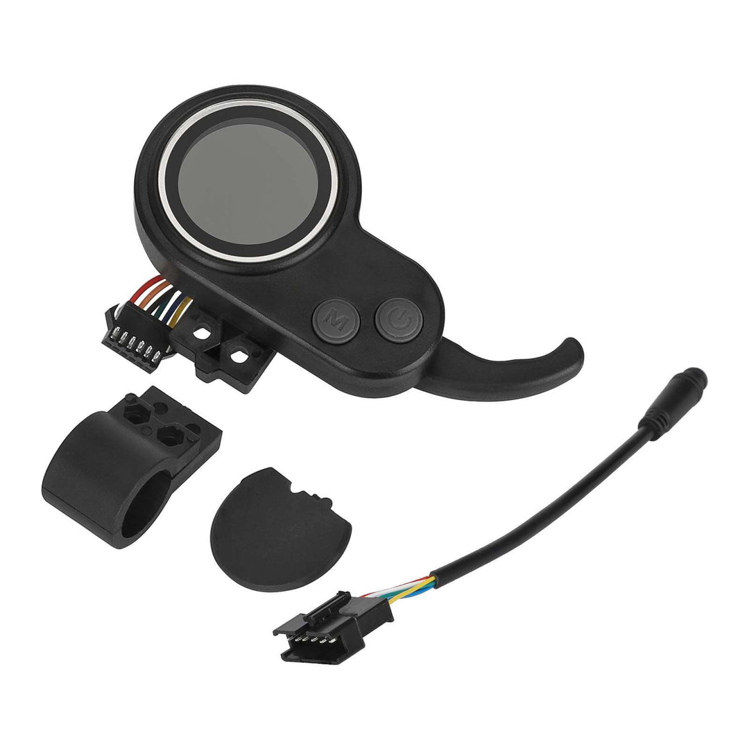 Handlebar clamp and 6-pin flat to round Julet connector plug for the JP trigger throttle