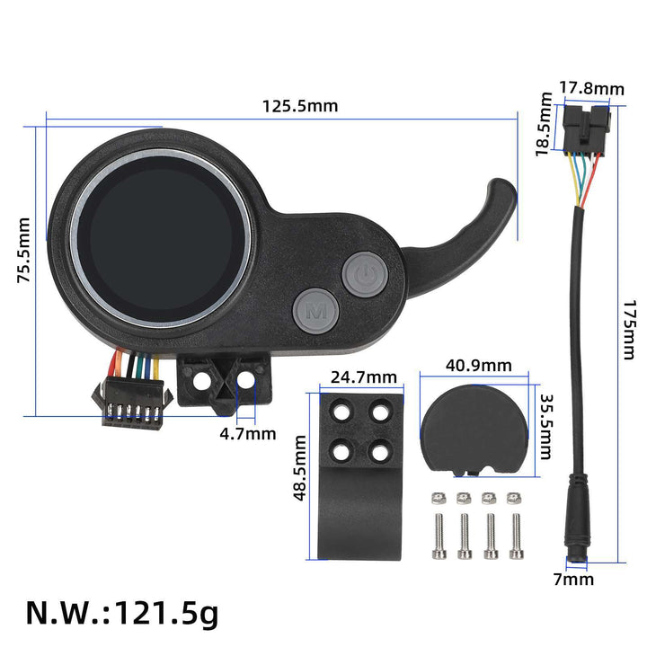 JP J&P trigger throttle, munting hardware and connector plug dimensions and measurements