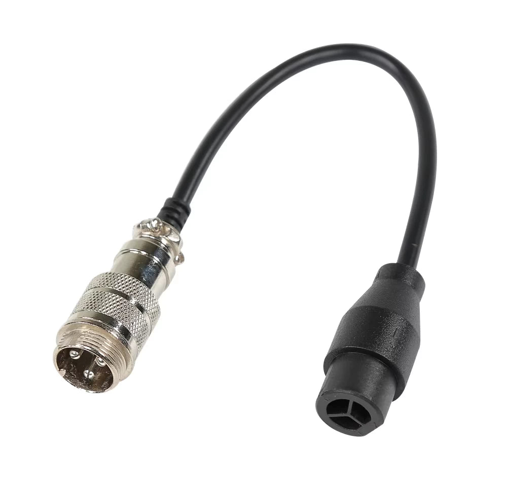 GX16-3 to LT-M20 charger adapter cable for compatible Kaabo Mantis and Wolf scooters