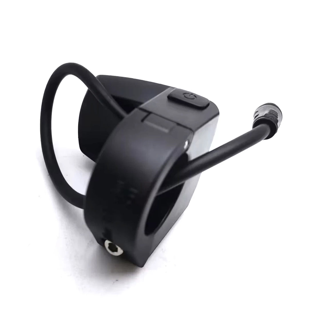 Rear view of Kaabo TFT display switch handlebar clamp assembly