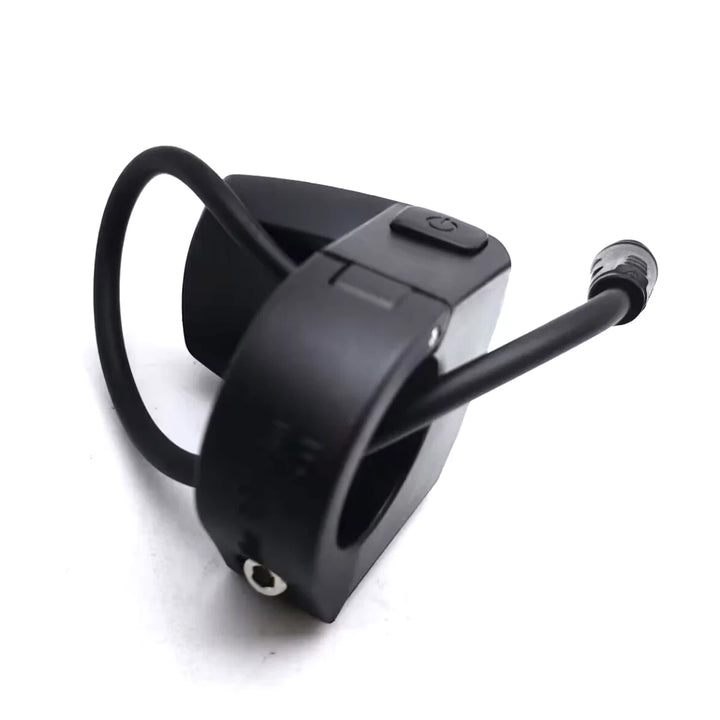 Rear view of Kaabo TFT display switch handlebar clamp assembly