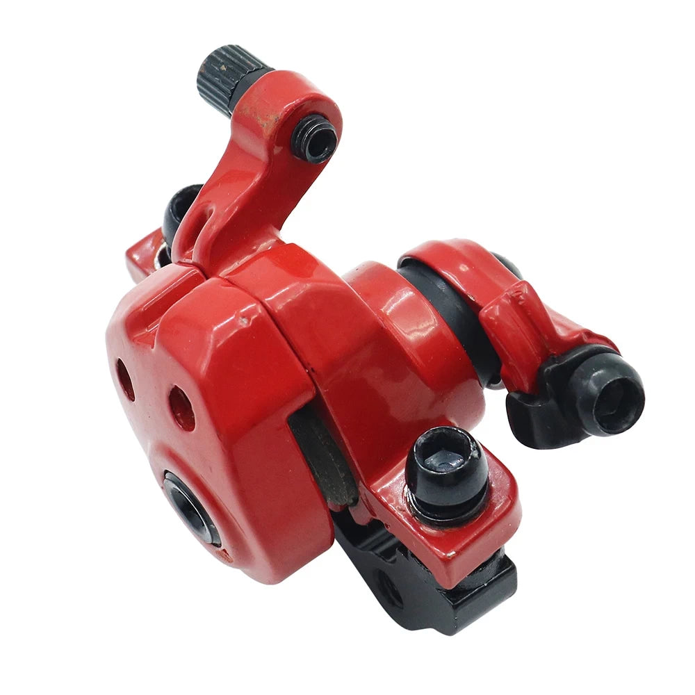 angled view of Tolids brake calliper for Kugoo M4 Pro electric scooter