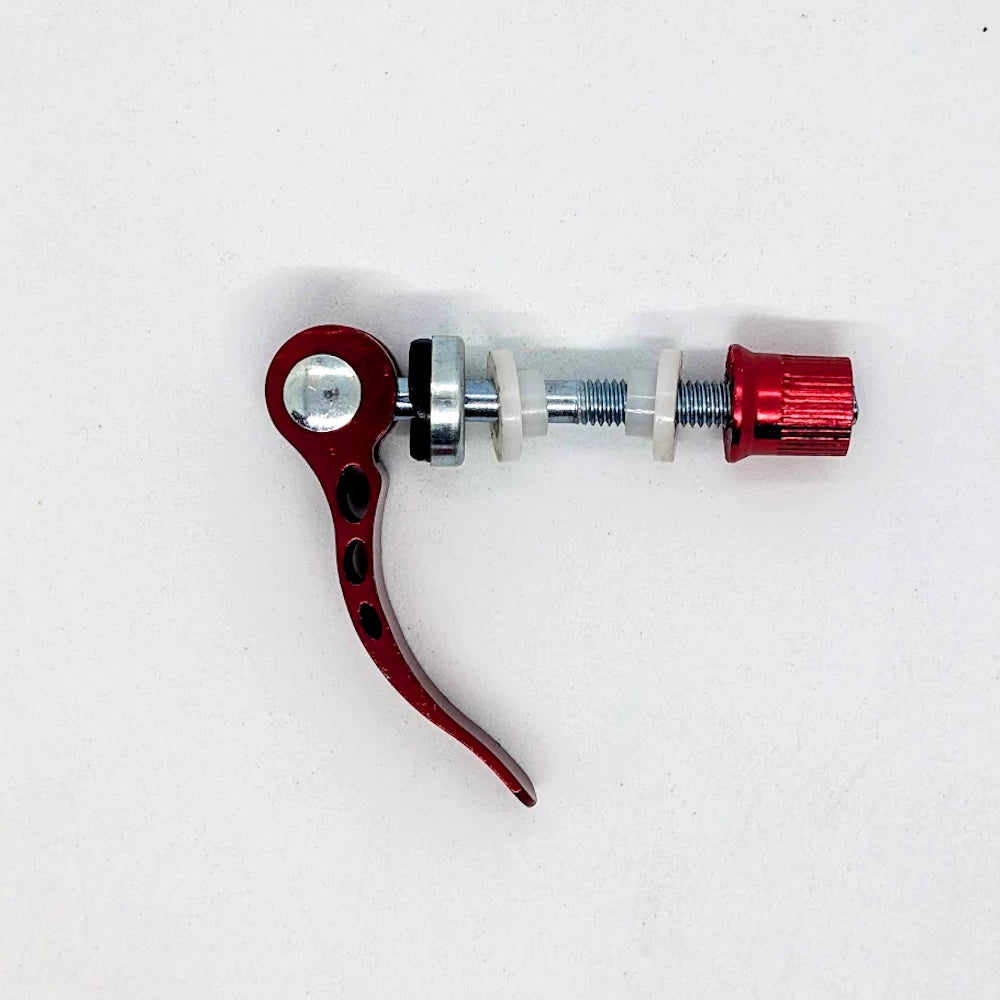 side view of aluminium quick release clamp lever for scooter or bike seat clamp
