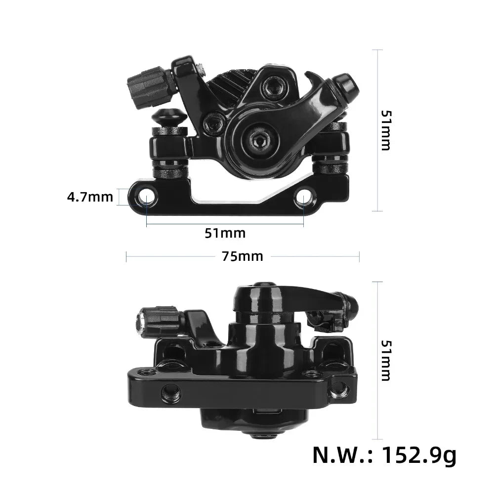 rear brake calliper dimensions for KuKirin G2 Max electric scooter