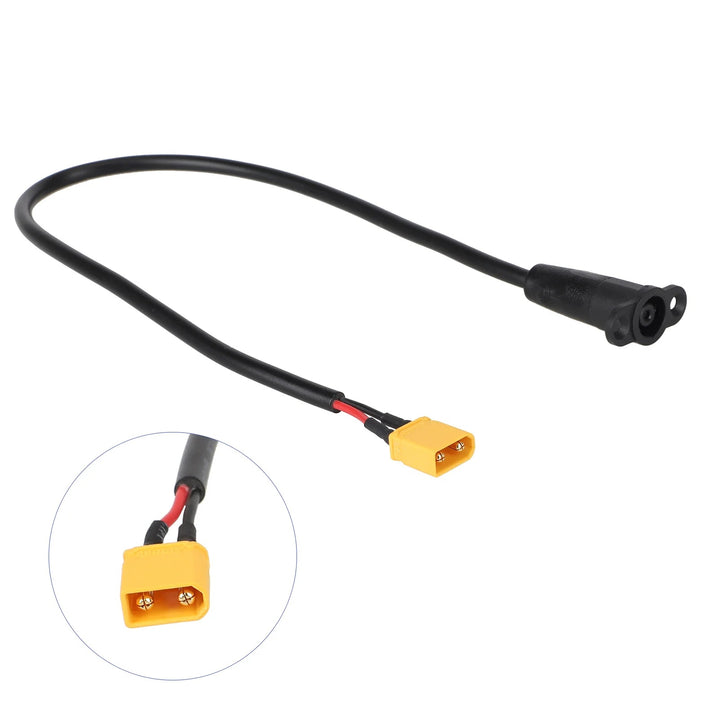 OEM Kukirin G4 Max charging socket with XT30 connector and pre-wired charging cable.