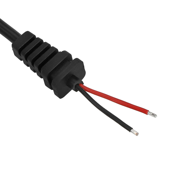 Replacement LP16-3P charger wire with flexible cable, strain relief and pre-stripped power leads for charger repair.