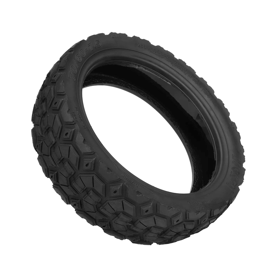 Perspective view of Luck4U self-healing tyre showing tread blocks, sidewall and inner surface