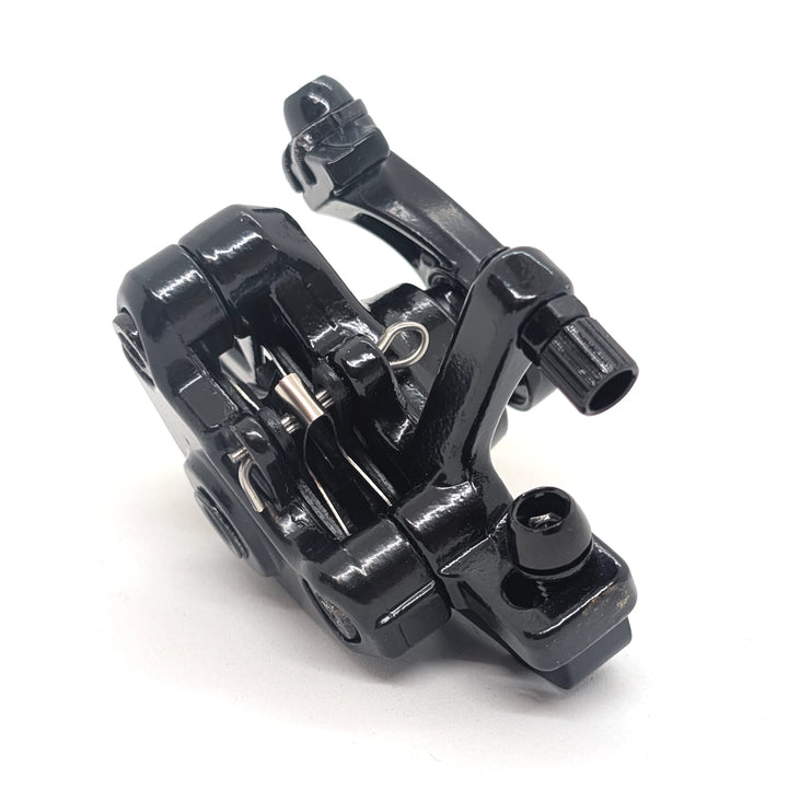 Zoom DB-680 mechanical brake caliper top view showing cable adjuster