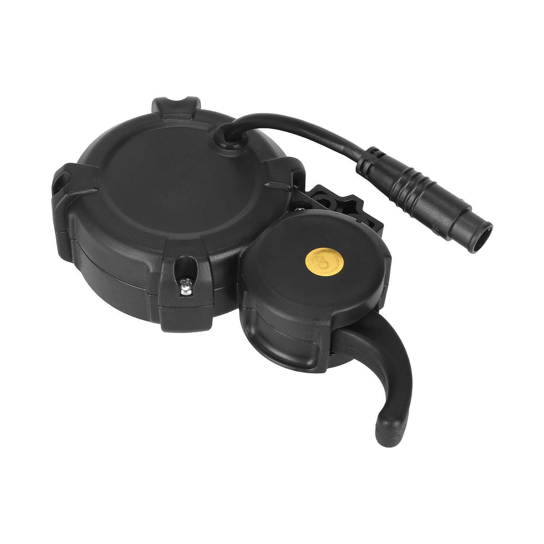 Rear view of genuine MINIMOTORS EY3 display showing waterproof cable connection and housing.