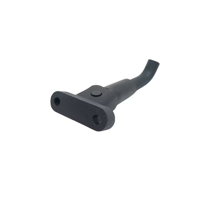 Mounting bracket of genuine Segway Ninebot E2 kickstand showing OEM attachment points.