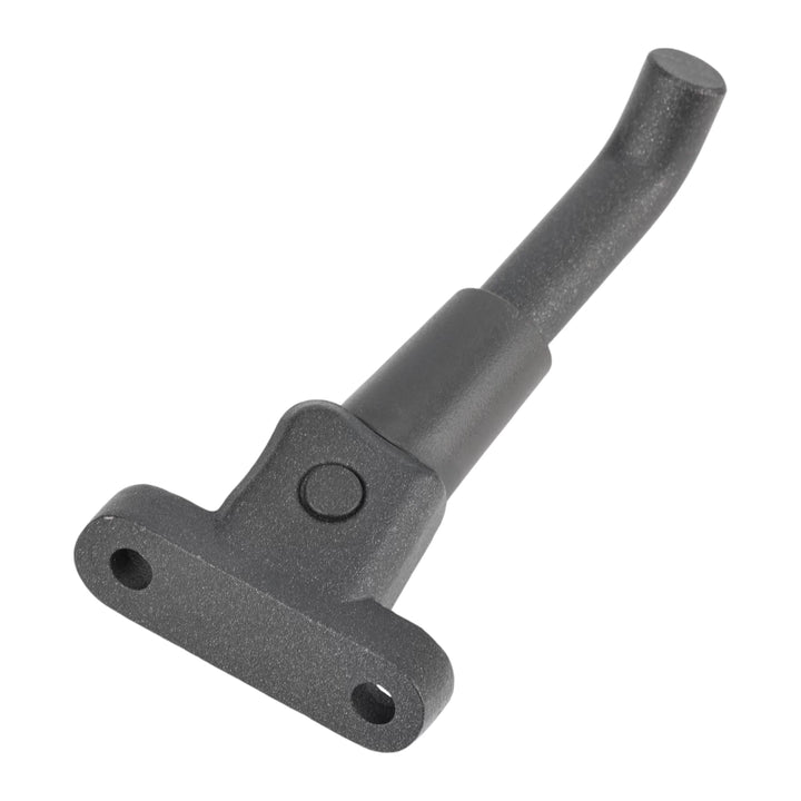 Mounting bracket of genuine Segway Ninebot E2 Pro kickstand showing OEM attachment points.