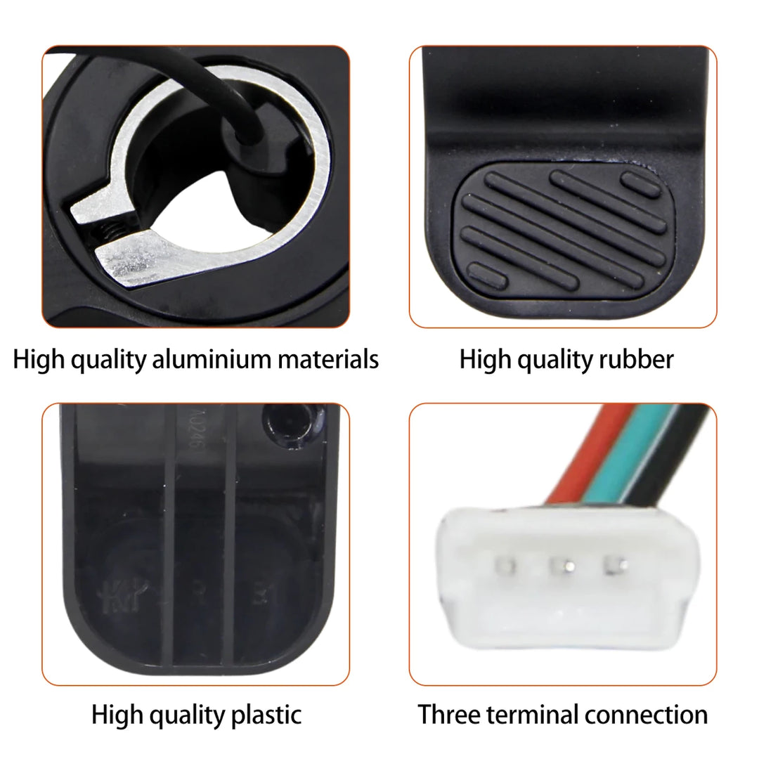 Original Segway Ninebot Max G2 throttle assembly replacement part showing high quality features of original manufacturing