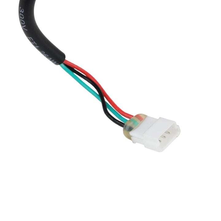 Close-up view of the 3-pin connector plug on the OEM Segway Ninebot Max G2 throttle.