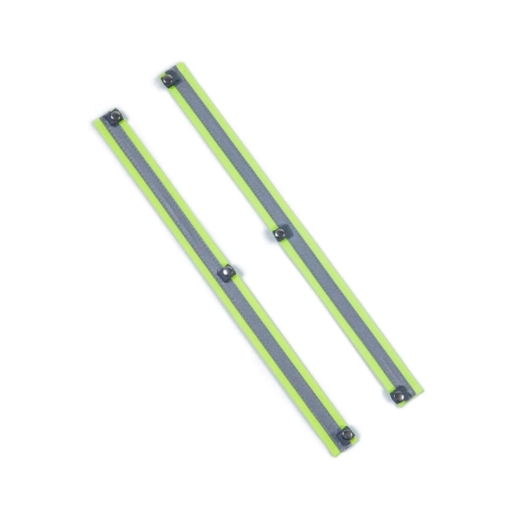 Pair of Noxgear Tracer2 Shoulder Reflectors with fluorescent hi-vis fabric and 3M Scotchlite reflectivity