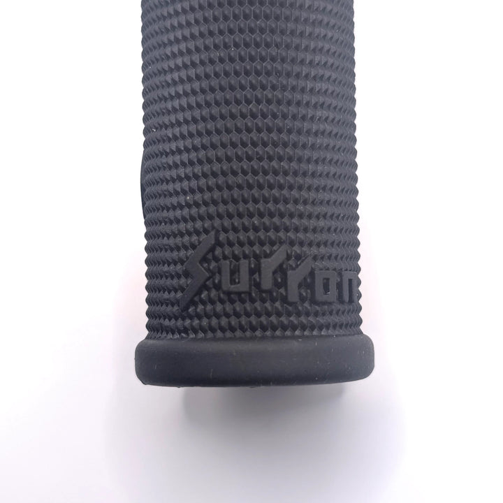 Close up view of the Surron logo on the Ultra Bee&