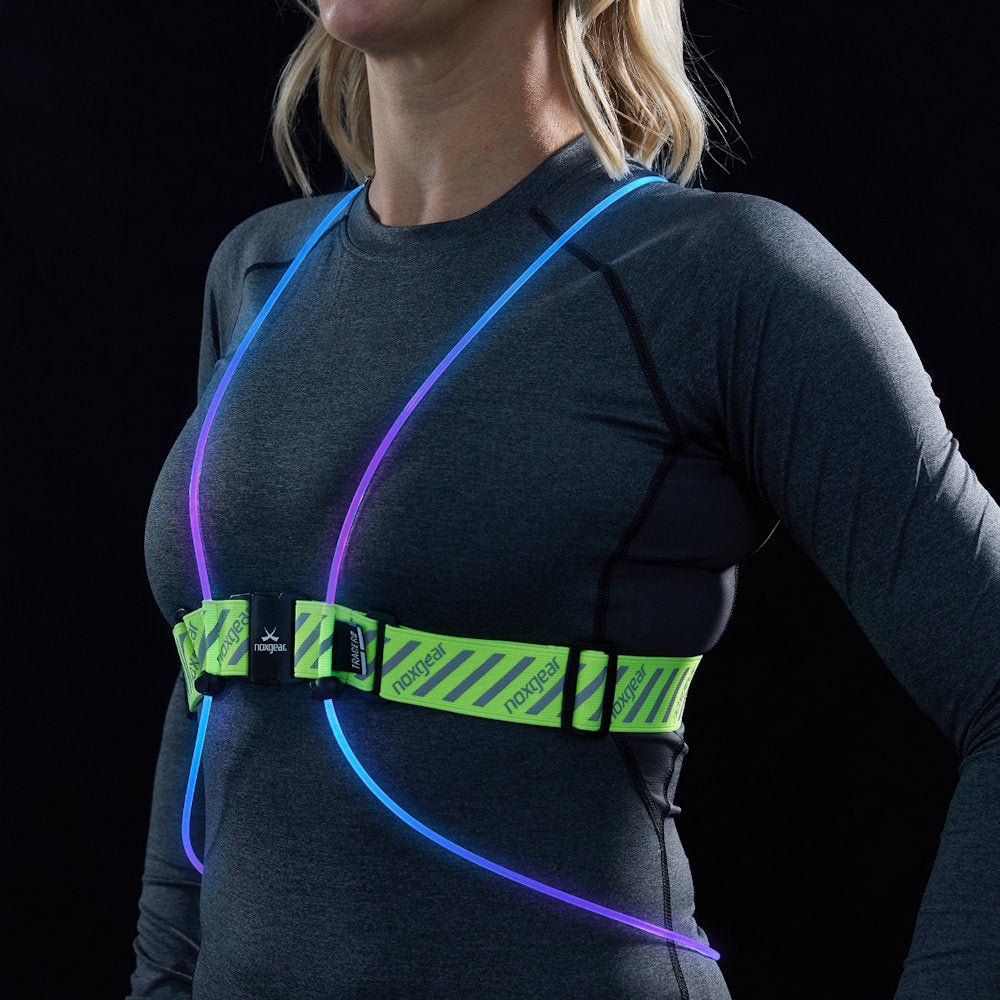 Tracer 2 LED Safety Vest - Front (Female) - Purple/Blue Blend