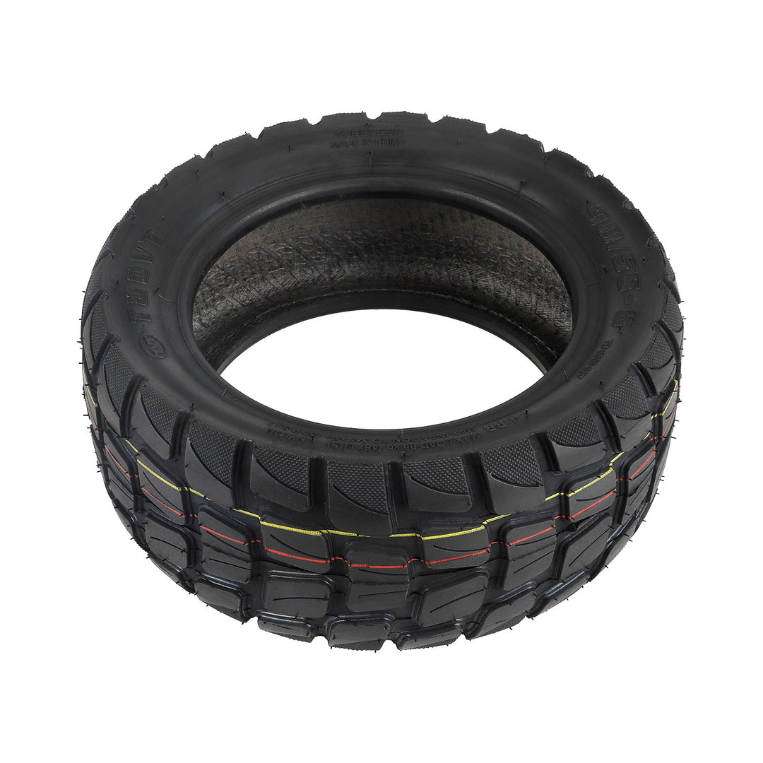 Top view of TUOVT 90/55-6 all-terrain tubeless electric scooter tyre.