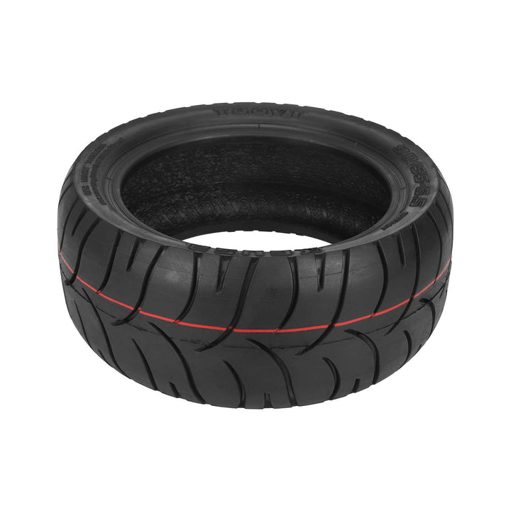 Top view of TUOVT KGUSA 90/55-6.5 directional road tread electric scooter tyre.