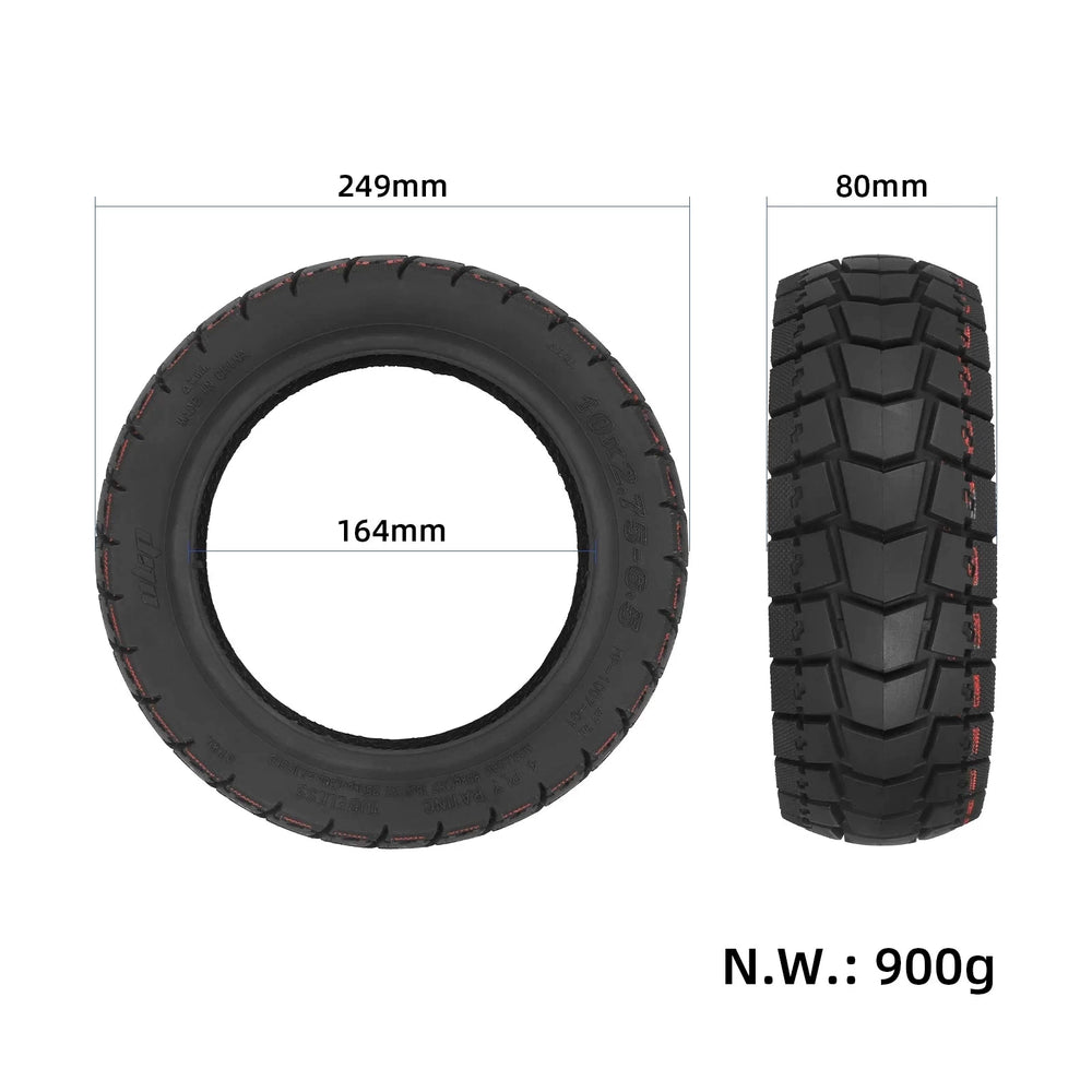 ULIP tyre dimensions showing 249 mm outer diameter, 80 mm width and 164 mm inner diameter