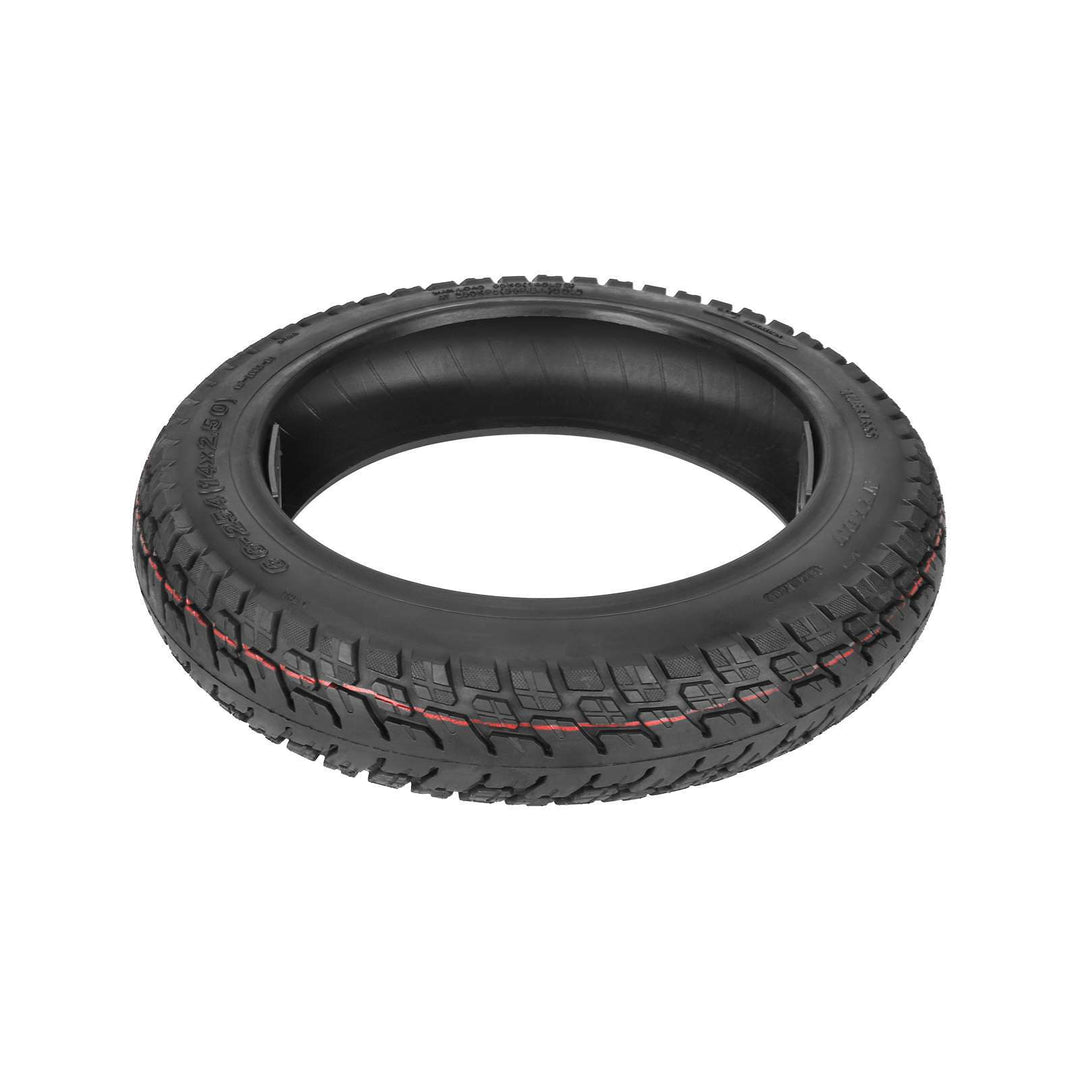 Top view of ULIP 14x2.50 (66-254) premium off-road tubeless electric scooter tyre.