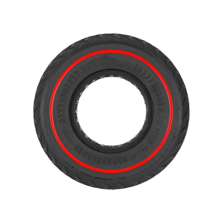 Side profile of ULIP solid tyre showing red ring and 200x50 size marking