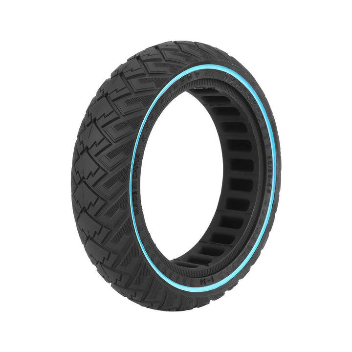 ULIP 60/65-6.9 solid honeycomb off-road electric scooter tyre with blue sidewall stripe for Segway Ninebot Max G2.