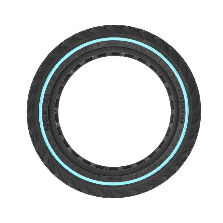 Side profile of ULIP 60/65-6.9 solid honeycomb tyre with blue sidewall stripe.