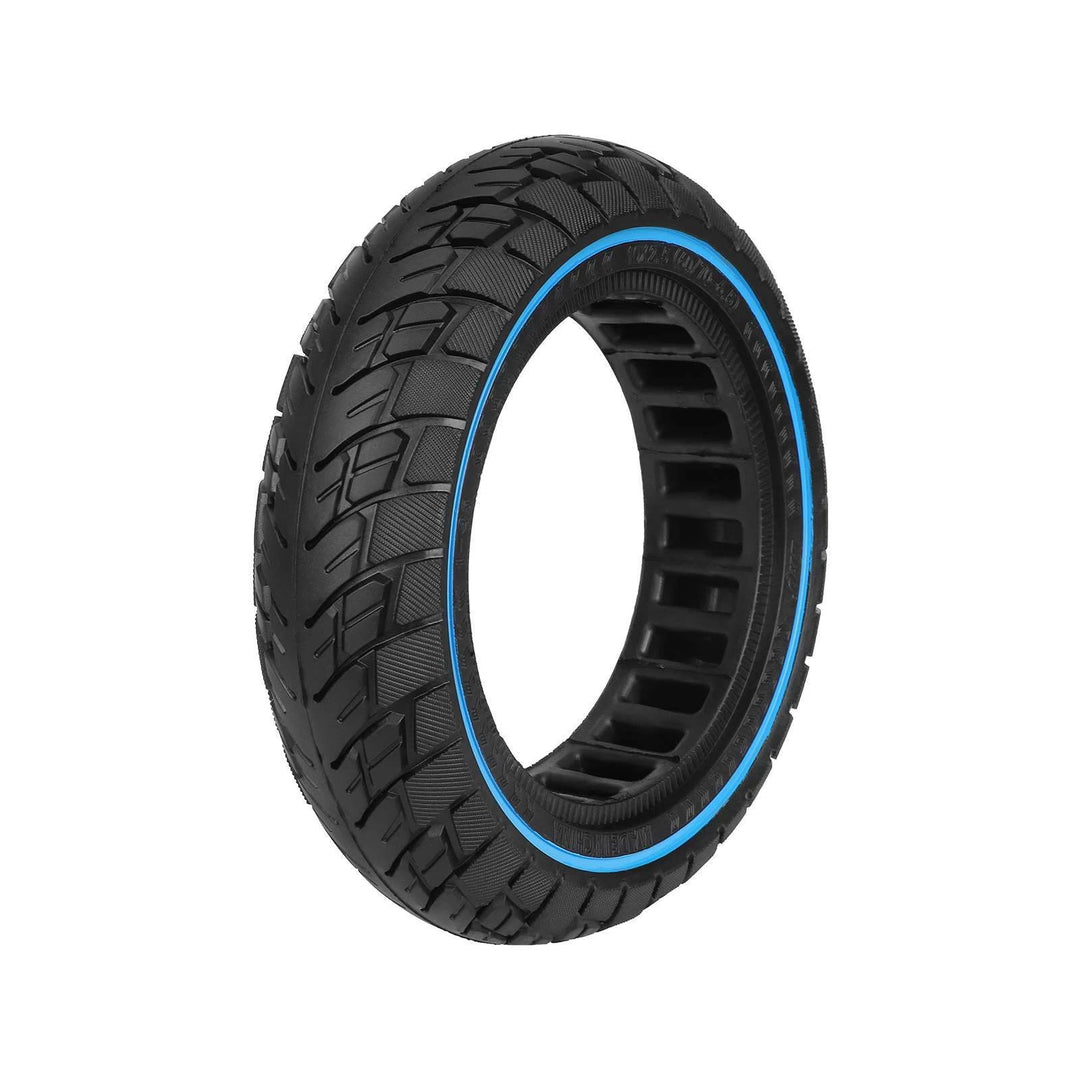 ULIP 60/70-6.5 solid tyre for Ninebot MAX G30 showing off-road tread and blue sidewall ring