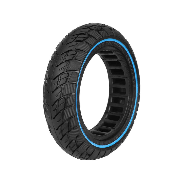 ULIP 60/70-6.5 solid tyre for Ninebot MAX G30 showing off-road tread and blue sidewall ring