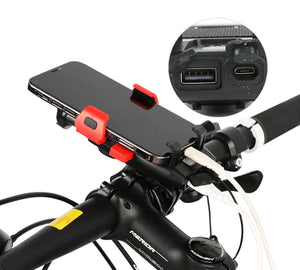 4 in 1 Bike Light plus Phone Holder plus Power Bank plus Horn