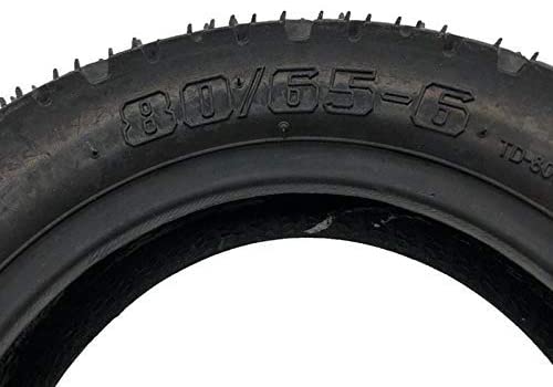 TUOVT 10x3.0 (80/65-6) scooter tyre with dimensions highlighted: 250mm height, 84mm width.